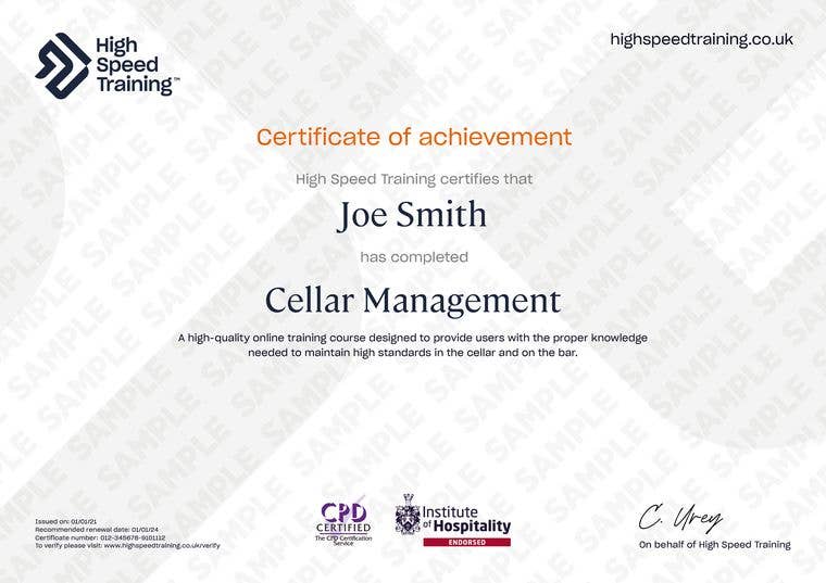 Example Certificate